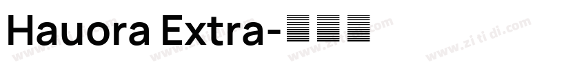 Hauora Extra字体转换